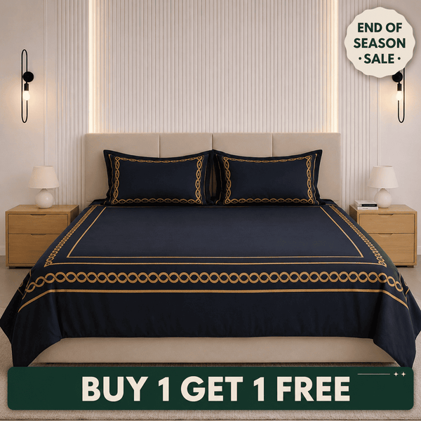 Night Lace Retreat Bedding Set - Deep Black - snoozypanda