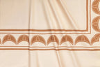 Calm Bloom Cocoon Bedding Set - Beige - 100% Cotton 400 TC - snoozypanda