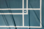 Gentle Grid Nest Bedding Set - Dark Teal - 100% Cotton 400 TC - snoozypanda