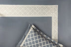 Cloudline Cozy Cross Bedding Set - Grey - 100% Cotton 400 TC - snoozypanda