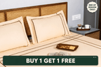 Harbour Hush Lines Bedding Set – Beige - snoozypanda