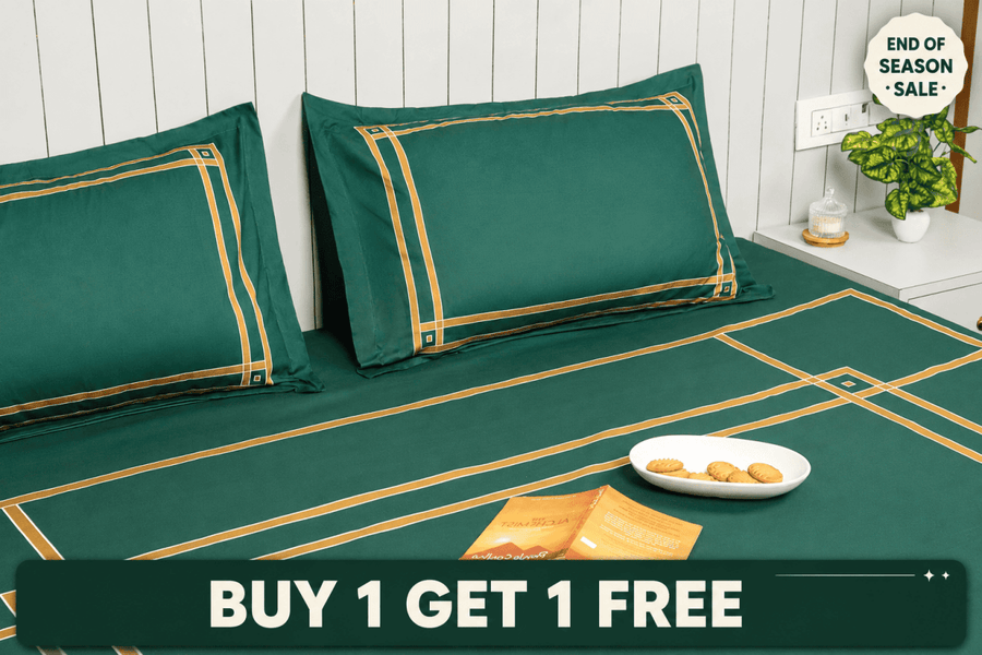Structured Serenity - Elegant Geometrical Bedding Sets