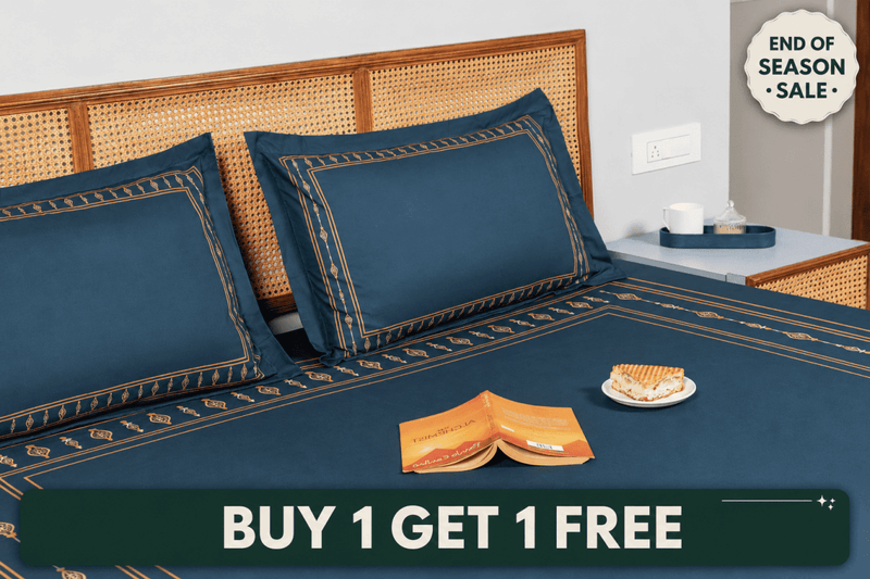 Quiet Grace - Bordered Motif Bedding Sets