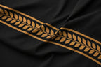 Seren Crest Cuddle Bedding Set - Deep Black - 100% Cotton 400 TC - snoozypanda