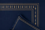 Celeste Charm Cradle Bedding Set - Deep Blue - 100% Cotton 400 TC - snoozypanda