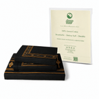 Celeste Charm Cradle Bedding Set - Black - 100% Cotton 400 TC - snoozypanda