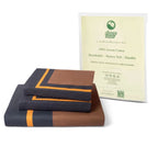 Evening Hug Frame Bedding Set - Deep Blue - 100% Cotton 400 TC - snoozypanda
