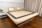 Midnight Serenity Lattice Bedding Set – Soft Beige - 100% Cotton 400 TC - snoozypanda