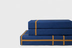 Harbour Hush Lines Bedding Set - Deep Blue - 100% Cotton 400 TC - snoozypanda