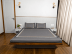 Midnight Serenity Lattice Bedding Set - Grey - 100% Cotton 400 TC - snoozypanda