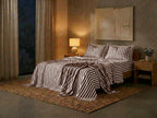 Havana Stripe Mocha – premium 400TC Aswan Fabric bedding by Snoozy Panda