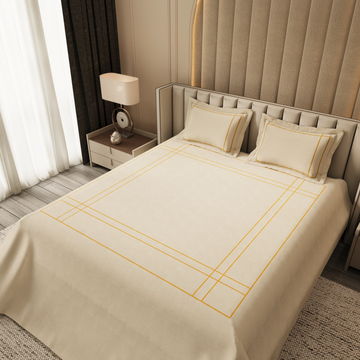 Harbour Hush Lines Bedding Set – Beige