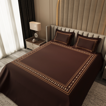 Celeste Charm Cradle Bedding Set - Brown