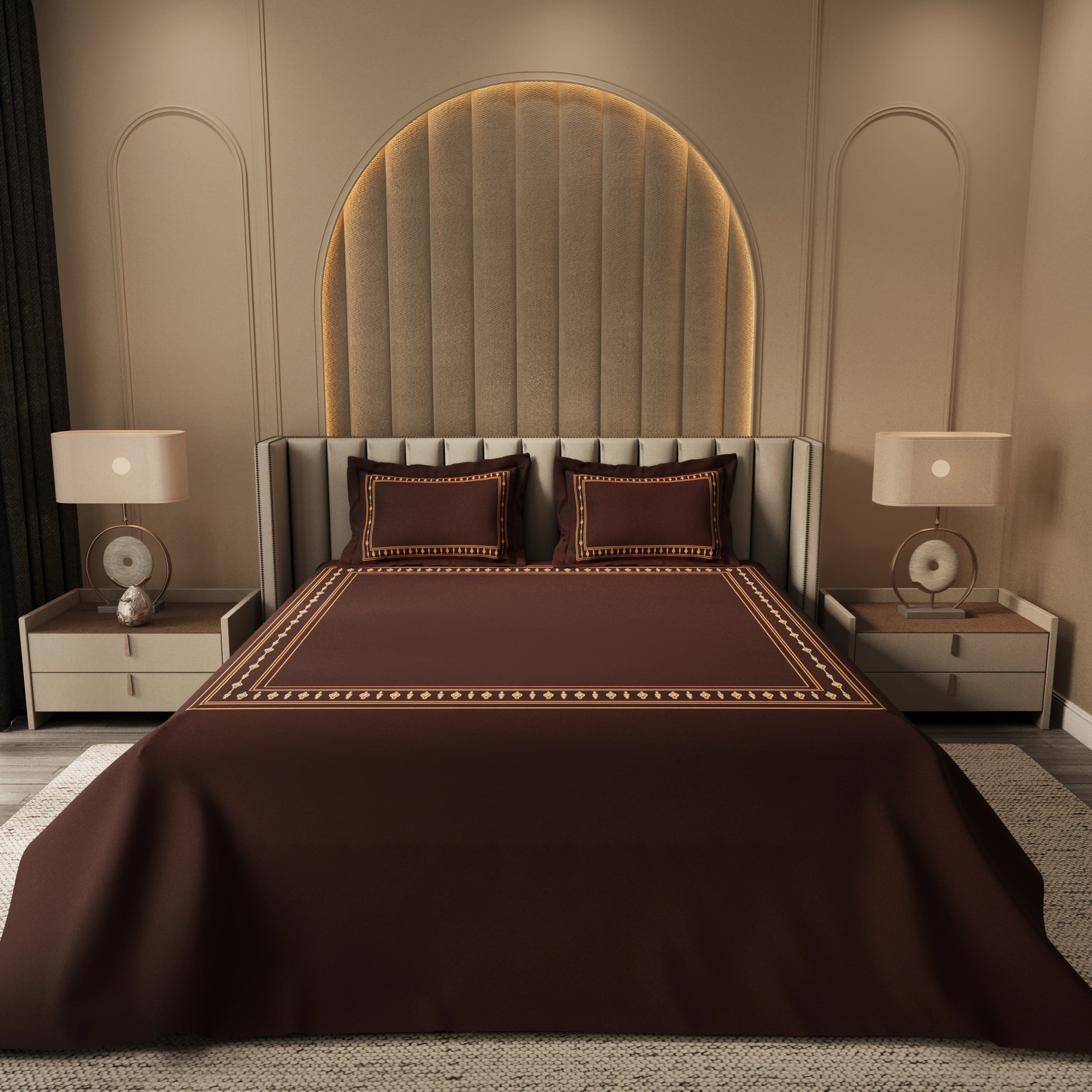 Celeste Charm Cradle Bedding Set - Brown