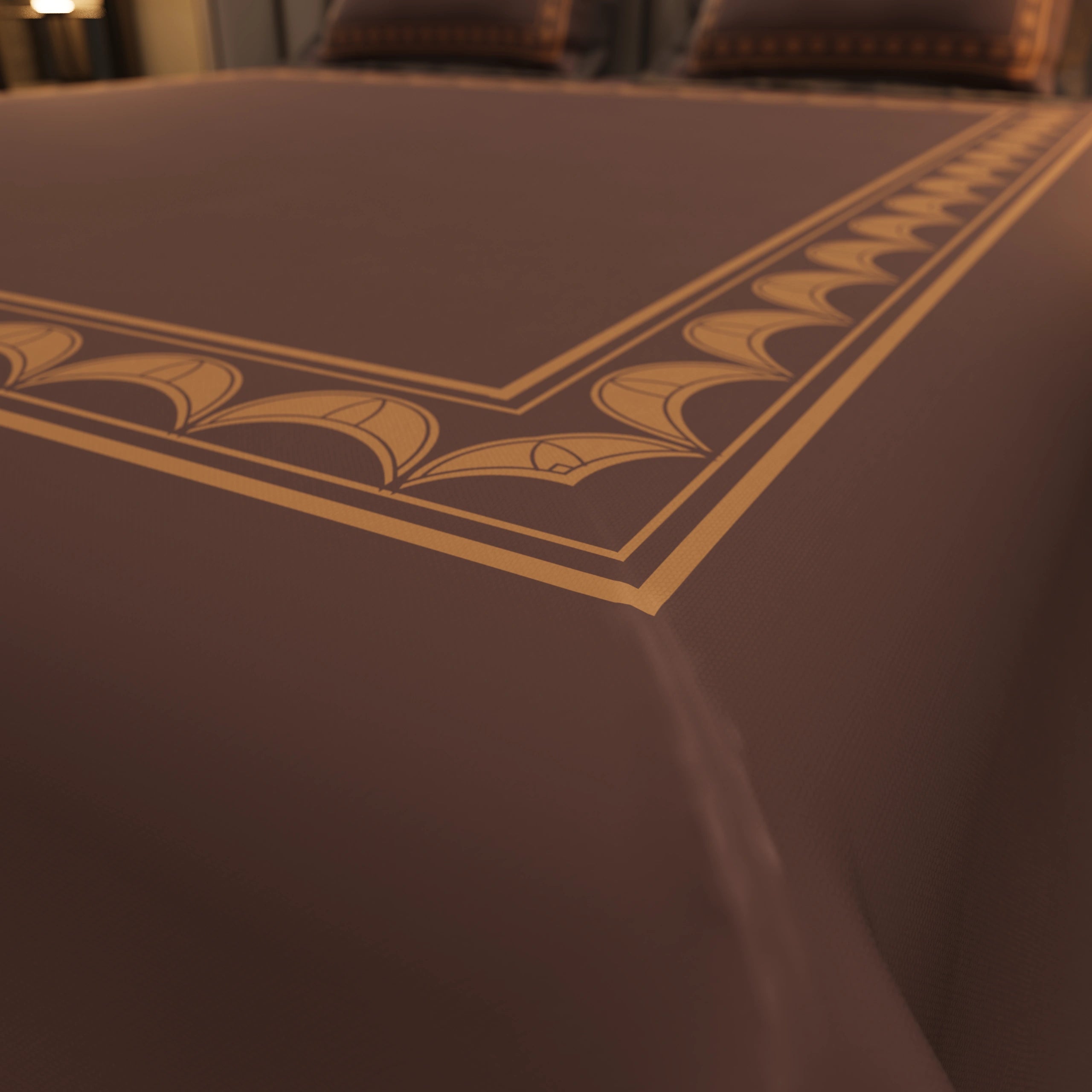 Calm Bloom Cocoon Bedding Set - Maroon
